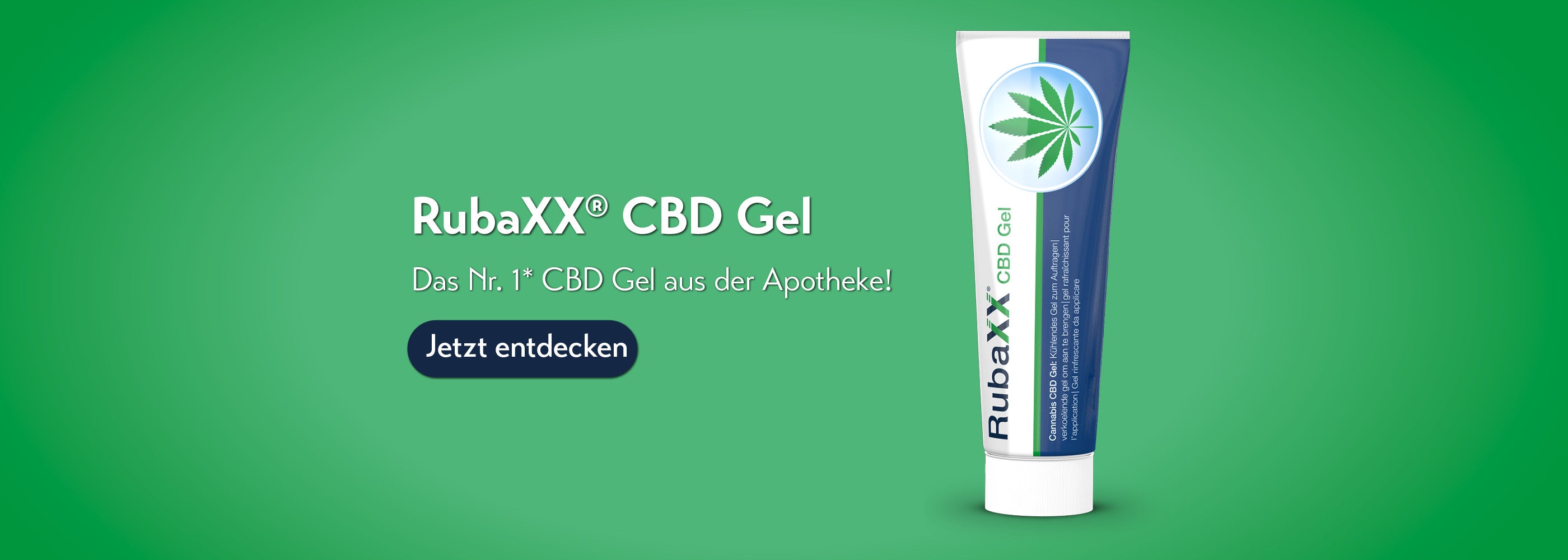 RubaXX CBD Gel – Nr. 1 CBD Gel aus der Apotheke. Kühlend, wohltuend, jetzt entdecken!